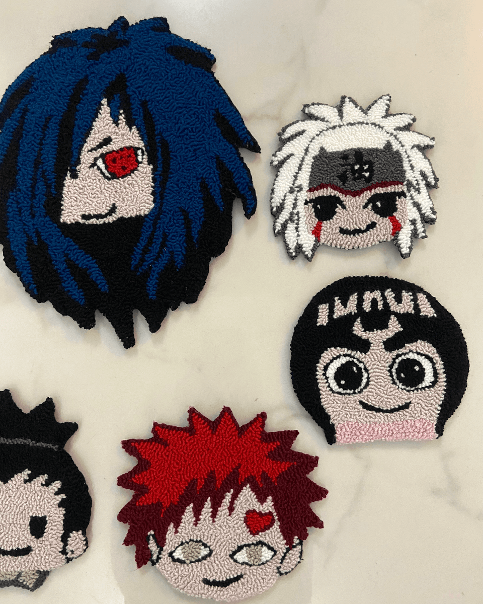 Anime set of 6 coasters
