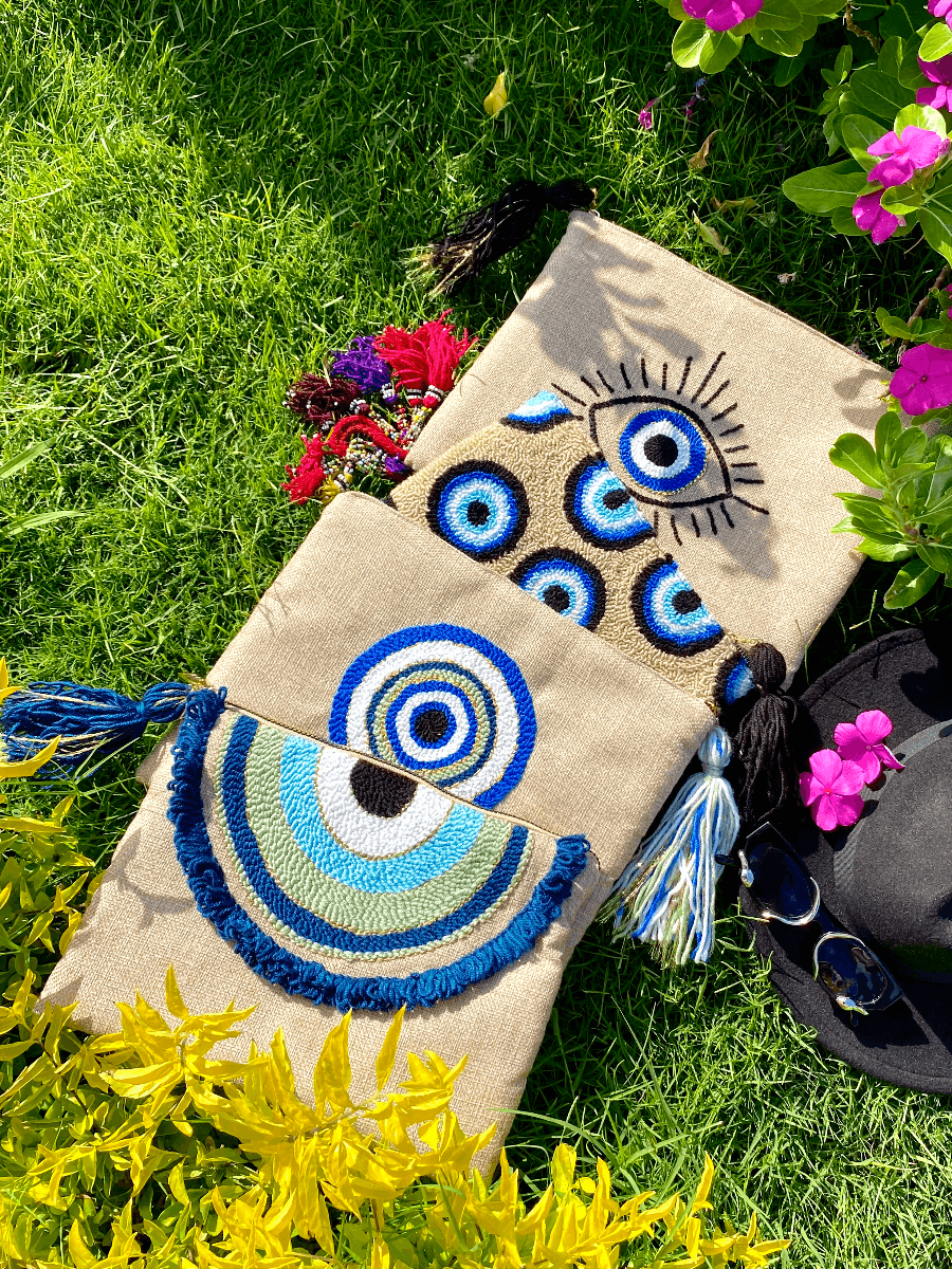 Bold Evil Eye Clutch
