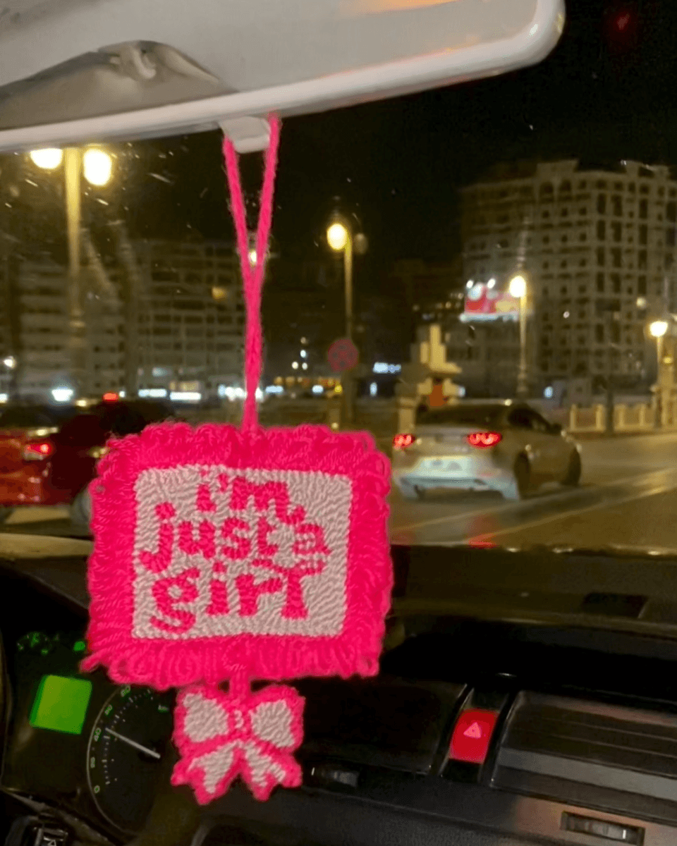 Just a Girl Car Hanger