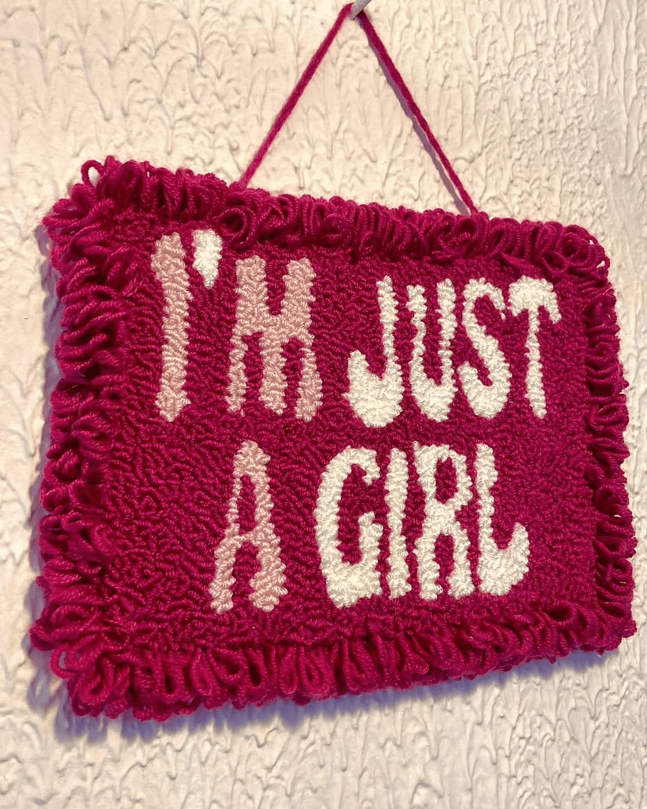 Just a Girl wall Hanger
