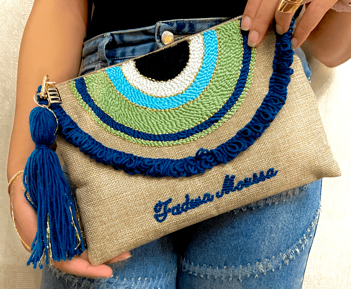 Personalized Ruffles Clutch