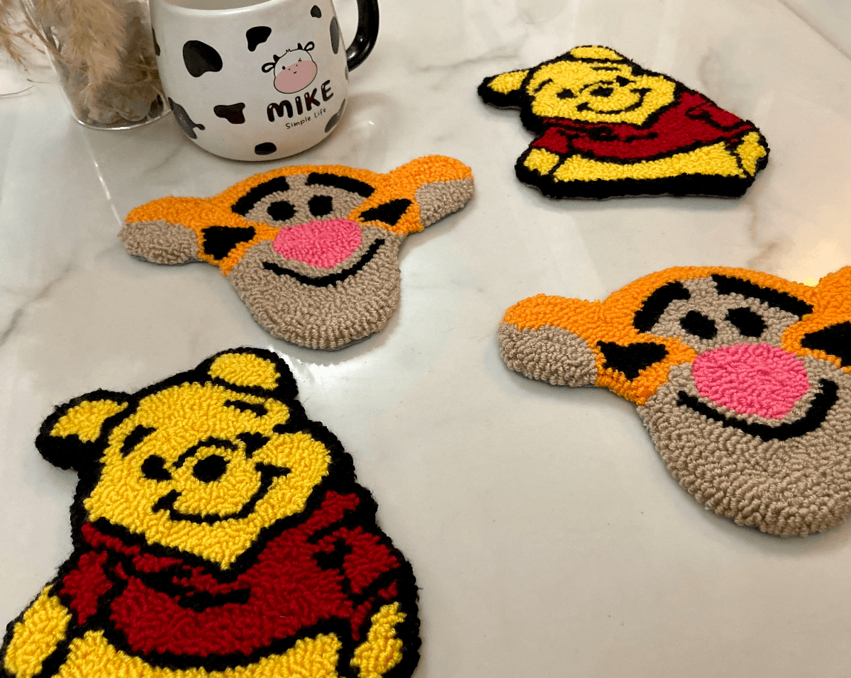 Winnie and Tiger Coasters Set